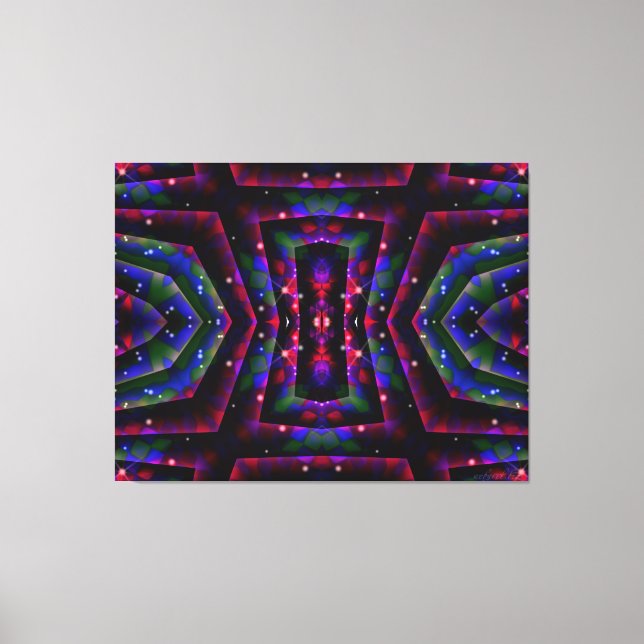 Abstrato Fantasy Night Twinkling Canvas (Frente)