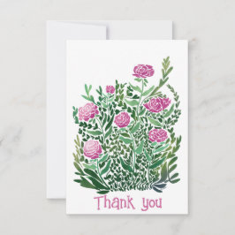 Abstrato Flat Flat Cartões de agradecimentos Nostá