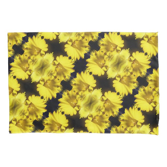 Abstrato Floral do centro Daffodil amarelo (Frente)