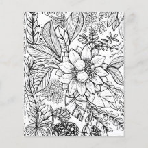 Abstrato Floral Garden Design na página