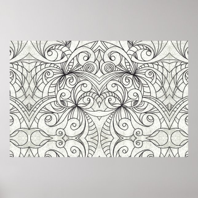 abstrato Floral poster (Frente)