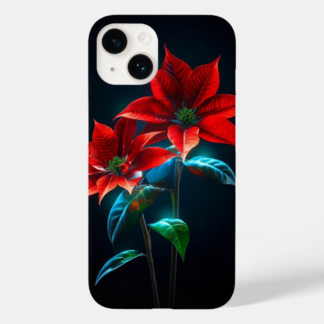 Abstrato Floral: Uma Design Escura e Sonhadora (Verso)