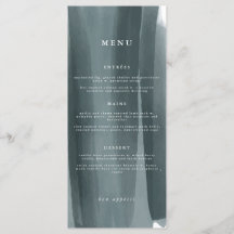 Abstrato Formal Casamento Moderno | Menu