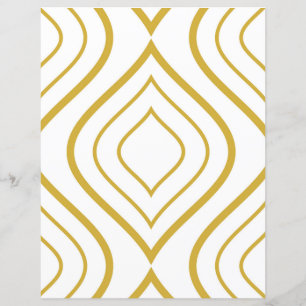 Abstrato geométrica, branco e ouro