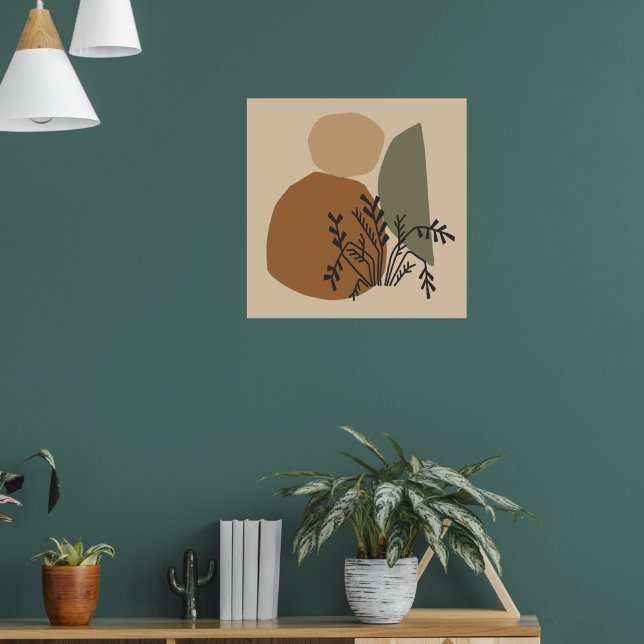 Abstrato geométrica, poster de pastel moderno míni (Sala de Estar 1)