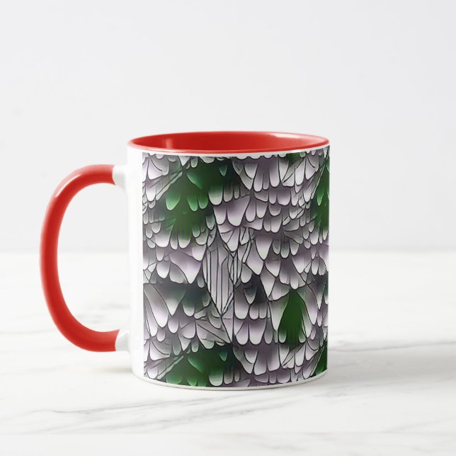 Abstrato geométrico design 41 - Caneca Café (Esquerda)