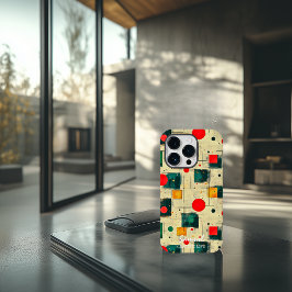 Abstrato Geométrico Design com Nome Personalizado