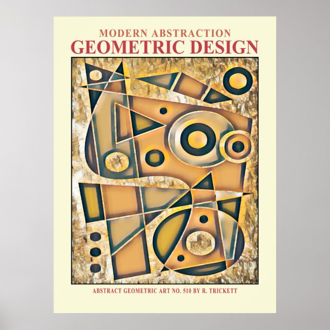 Abstrato Geométrico EP n.o 8 Poster (Frente)