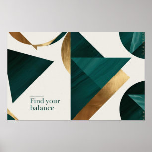 Abstrato Geométrico Modern poster minimalista