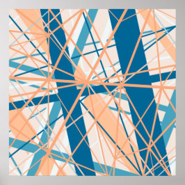 Abstrato Geométrico Stripes Poster