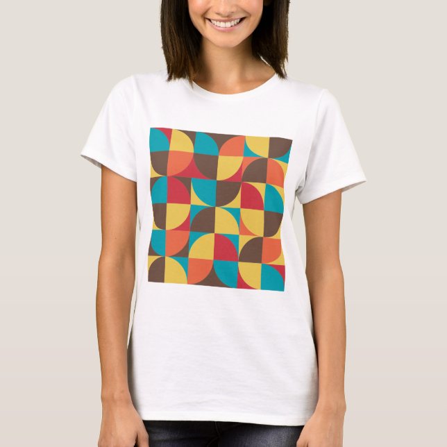 Abstrato Geométrico T-Shirt 110421v5 (Frente)