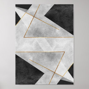 Abstrato Geométrico Wall Art Poster
