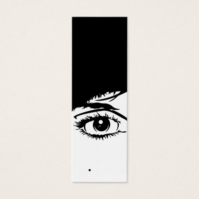 Abstrato Girls Face Bookmark (Frente)