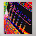 Abstrato Guitar Modern Pop Art Poster Rock N Roll<br><div class="desc">Outra Criação de Abstrato do Artista Abstrato do Kentucky,  Kara Willis. 2012</div>