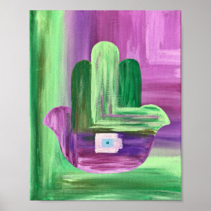 Abstrato Hamsa Poster