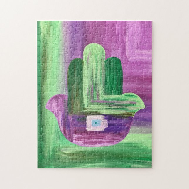 Abstrato Hamsa Quebra-cabeça (Vertical)