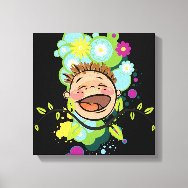 Abstrato Happy Kid Canvas (Frente)