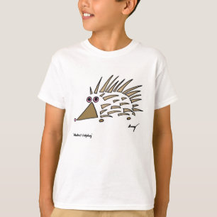 Abstrato Hedgehog Kids Basic T-Shirt