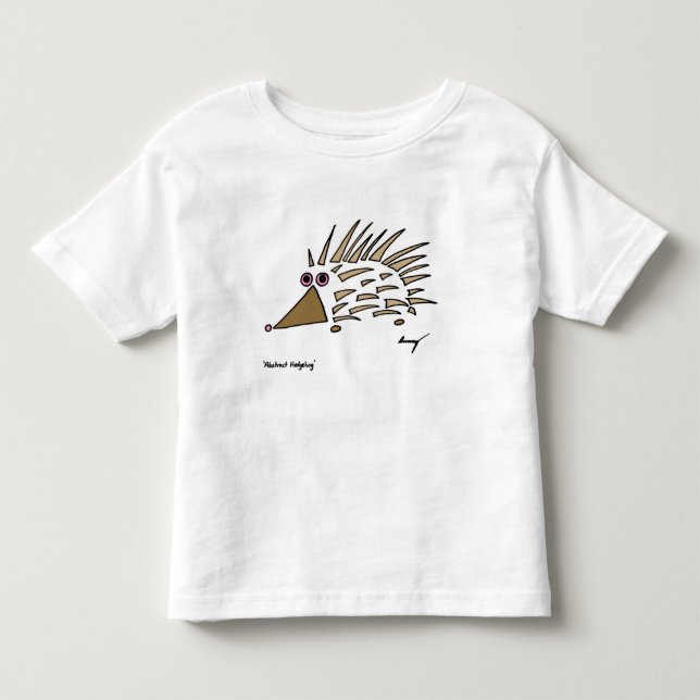 Abstrato Hedgehog Toddlers T-Shirt (Frente)