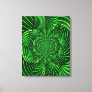 Abstrato Hypnotic Palm Canvas
