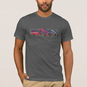 Abstrato Jaguar Clássico E Tipo T-Shirt