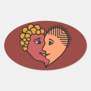 Abstrato lança adesivos personalizados