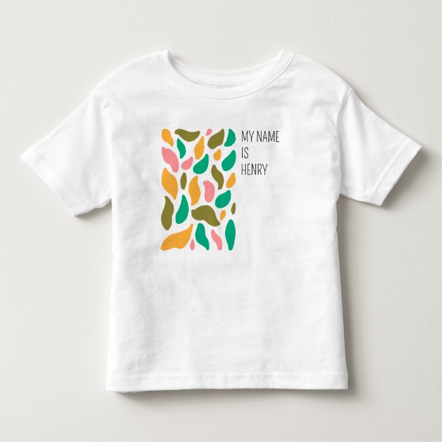 Abstrato Leaf Pattern Toddler T-Shirts (Frente)