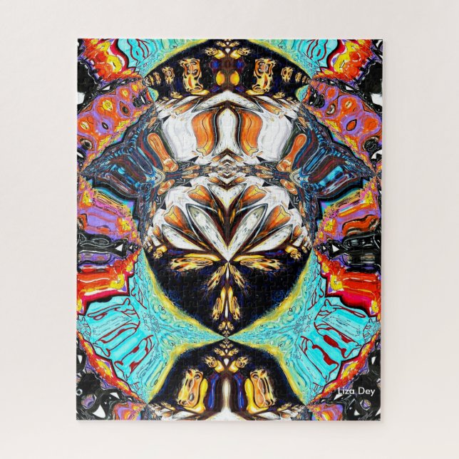 Abstrato Lotus Jigsee Quebra-cabeça (Vertical)