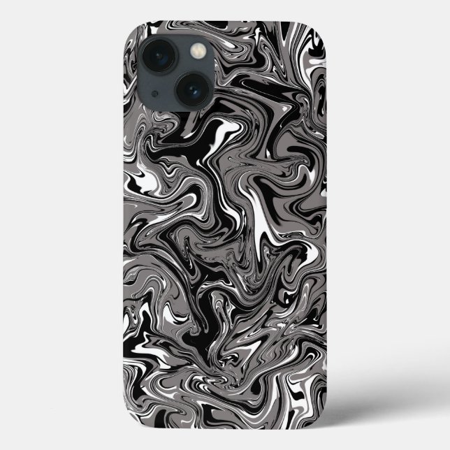 Abstrato Marble - Ilustração Preta (Verso)