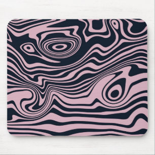 Abstrato Marble Waves Trabalho de arte   Mousepad