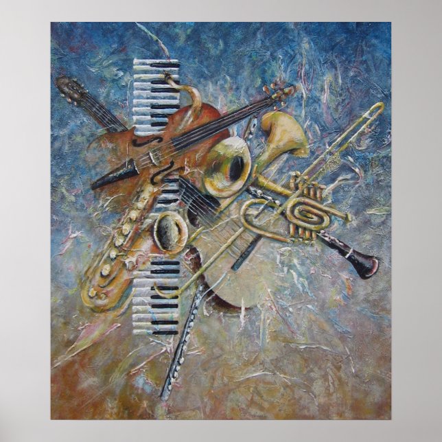 Abstrato Melody impressão (Frente)