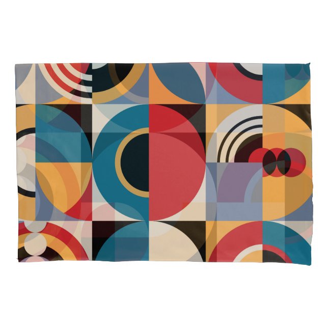 Abstrato Memphis: Estilo de Vintagem Geométrico. (Frente)
