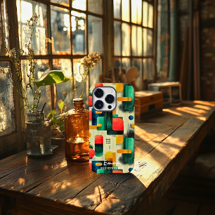 Abstrato moderno bloqueia com nome personalizado