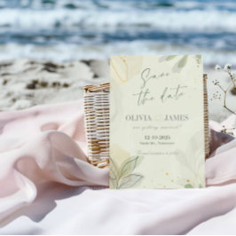 Abstrato moderno deixa o cartão de casamento de da