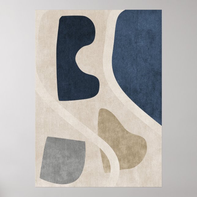 Abstrato moderno - Geométrico Wall Art Poster (Frente)