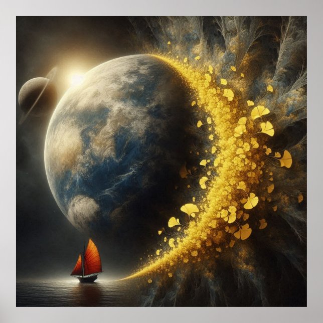 Abstrato, Moderno, Poster, Poster de Arte (Frente)