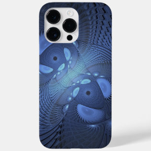 Abstrato moderno Trendy Dusk Blue Fractal Art