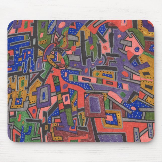 abstrato Mousepad "Geo Tech" (Frente)