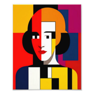 Abstrato mulher face arte Foto Alargamento