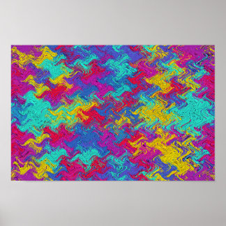 ABSTRATO MULTICOLOR WALL ART POSTER