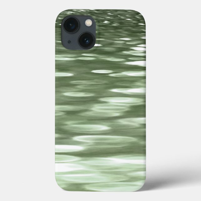 Abstrato nº 3: Cas do iPhone com gabinete verde-ol (Verso)