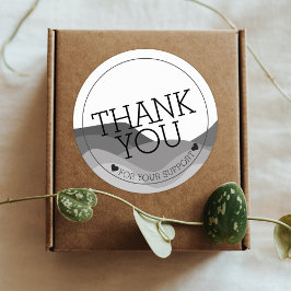 Abstrato - Obrigado, Clássico Autocolante