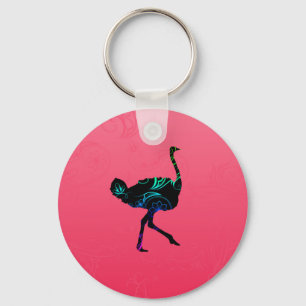 Abstrato Ostrich Chaveiro