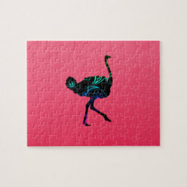 Abstrato Ostrich Photo Quebra-cabeça
