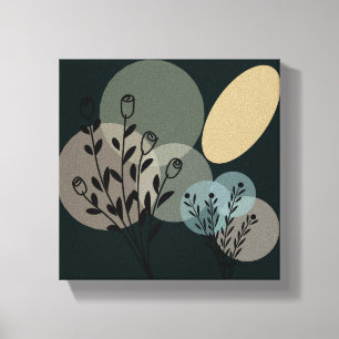 Abstrato ou Impressão acrílica de Canvas   Moderno