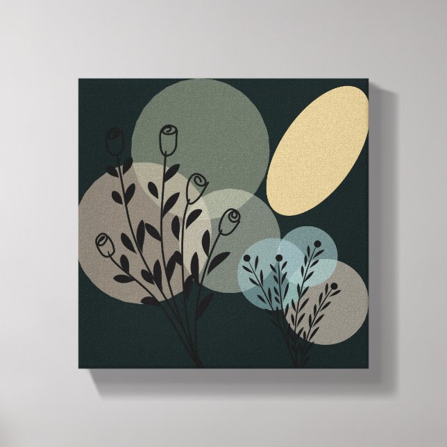 Abstrato ou Impressão acrílica de Canvas | Moderno (Frente)