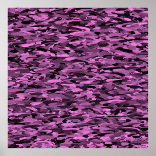 Abstrato Padrão Poster preto roxo
