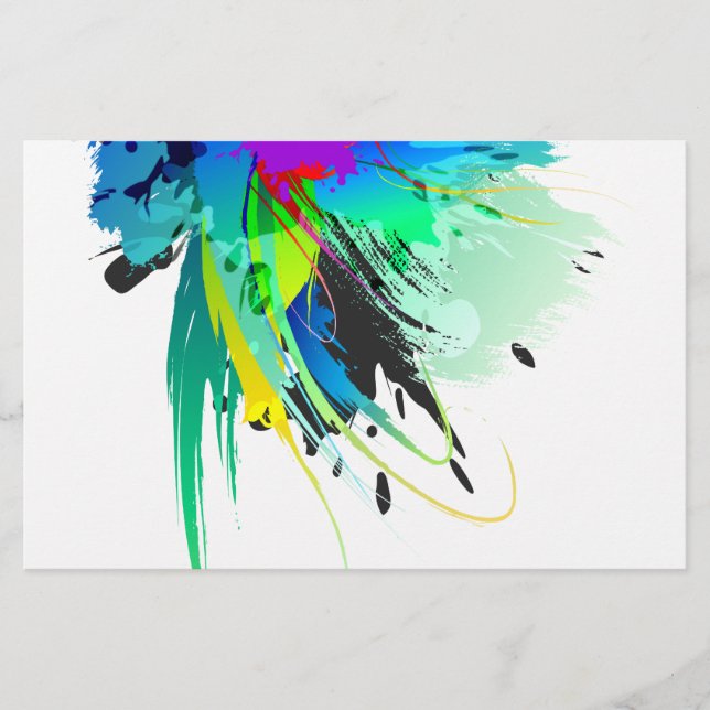 Abstrato Paint Splatters (Frente)