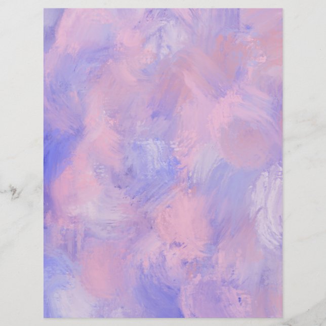 Abstrato Pastel Blush Blue Papel para modelagem az (Frente)
