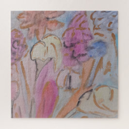 Abstrato Pastel Floral Jigsera Quebra-cabeça